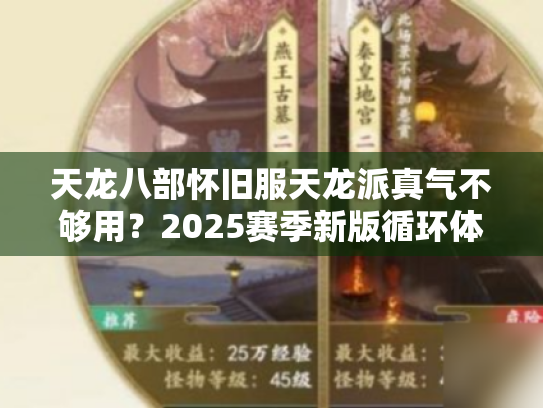 天龙八部怀旧服天龙派真气不够用?2025赛季新版循环体系实测 天龙八部怀旧服天龙派真气不够用?2025赛季新版循环体系实测