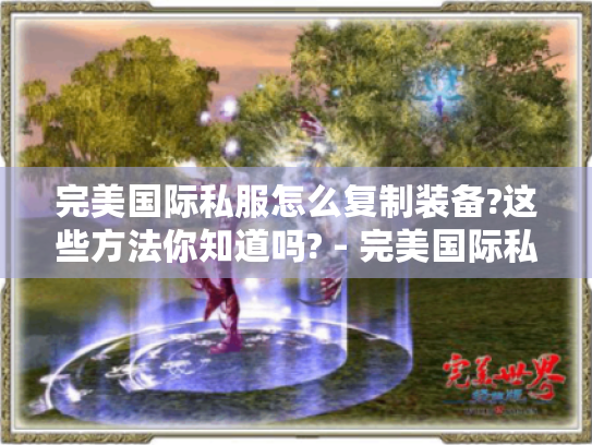 完美国际私服怎么复制装备?这些方法你知道吗? - 完美国际私服 - 复制装备