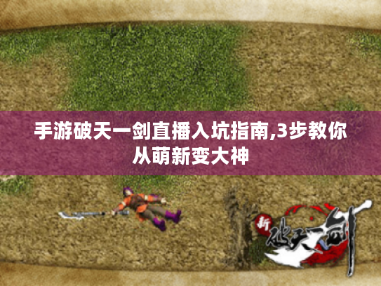 手游破天一剑直播入坑指南,3步教你从萌新变大神