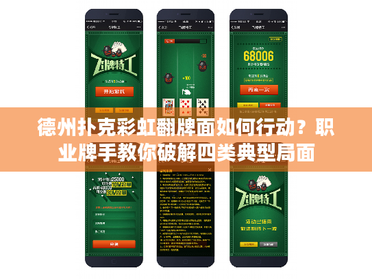 德州扑克彩虹翻牌面如何行动？职业牌手教你破解四类典型局面