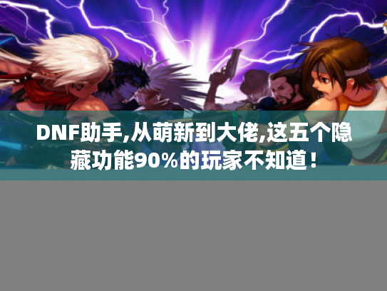 DNF助手,从萌新到大佬,这五个隐藏功能90%的玩家不知道！