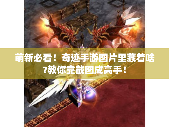 萌新必看！奇迹手游图片里藏着啥?教你靠截图成高手！