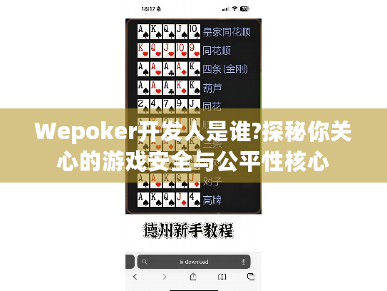 Wepoker开发人是谁?探秘你关心的游戏安全与公平性核心
