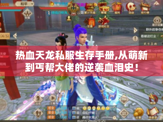 热血天龙私服生存手册,从萌新到丐帮大佬的逆袭血泪史！