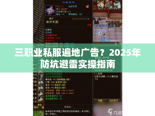 三职业私服遍地广告？2025年防坑避雷实操指南