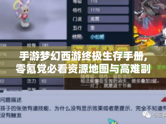 手游梦幻西游终极生存手册,零氪党必看资源地图与高难副本破局法则 手游梦幻西游终极生存手册,零氪党必看资源地图与高难副本破局法则