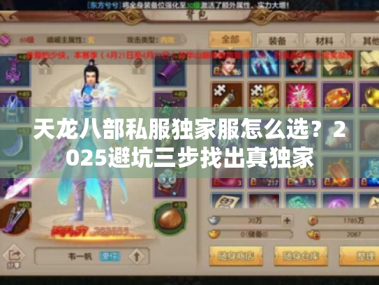 天龙八部私服独家服怎么选？2025避坑三步找出真独家