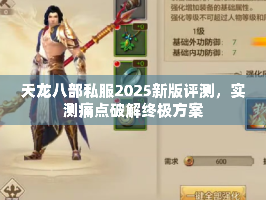 天龙八部私服2025新版评测，实测痛点破解终极方案