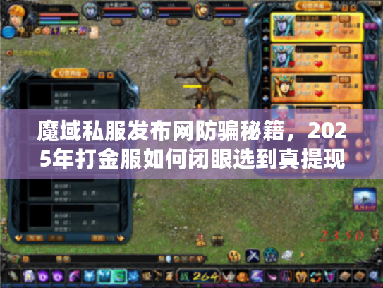 魔域私服发布网防骗秘籍,2025年打金服如何闭眼选到真提现? 魔域私服发布网防骗秘籍,2025年打金服如何闭眼选到真提现?