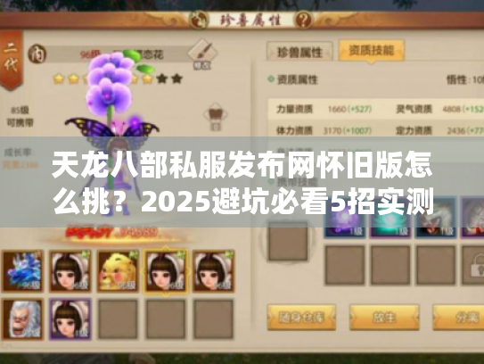 天龙八部私服发布网怀旧版怎么挑？2025避坑必看5招实测选服法