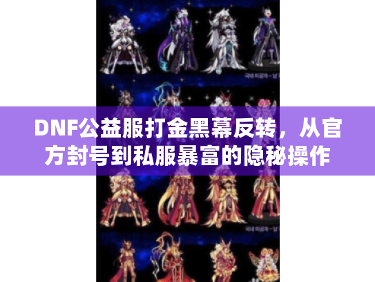 DNF公益服打金黑幕反转,从官方封号到私服暴富的隐秘操作 DNF公益服打金黑幕反转,从官方封号到私服暴富的隐秘操作