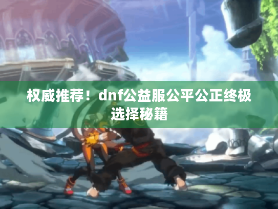 权威推荐!dnf公益服公平公正终极选择秘籍 权威推荐!dnf公益服公平公正终极选择秘籍
