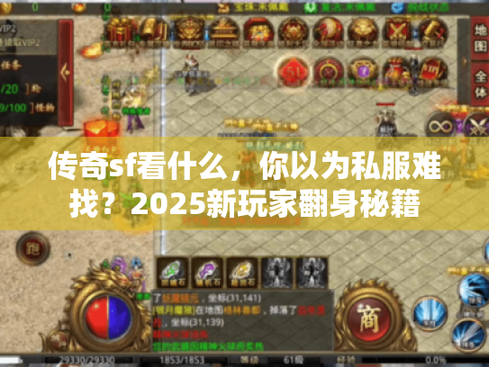 传奇sf看什么，你以为私服难找？2025新玩家翻身秘籍