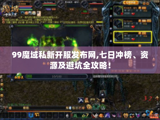 99魔域私新开服发布网,七日冲榜、资源及避坑全攻略！