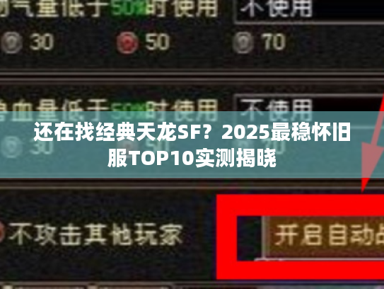还在找经典天龙SF?2025最稳怀旧服TOP10实测揭晓 还在找经典天龙SF?2025最稳怀旧服TOP10实测揭晓