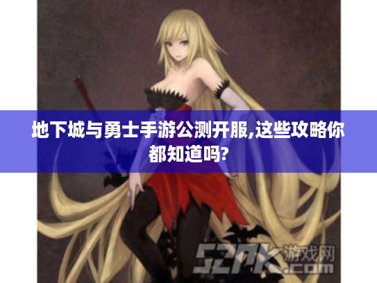 地下城与勇士手游公测开服,这些攻略你都知道吗?