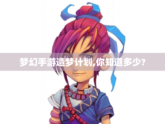 梦幻手游造梦计划,你知道多少?