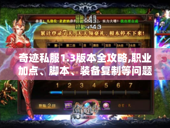 奇迹私服1.3版本全攻略,职业加点、脚本、装备复制等问题解答！
