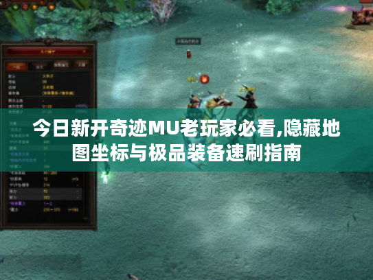 今日新开奇迹MU老玩家必看,隐藏地图坐标与极品装备速刷指南