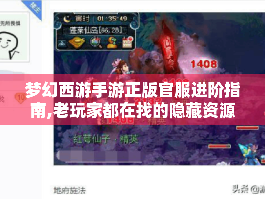 梦幻西游手游正版官服进阶指南,老玩家都在找的隐藏资源地图