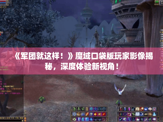 《军团就这样！》魔域口袋版玩家影像揭秘，深度体验新视角！