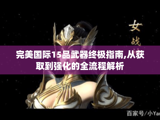 完美国际15品武器终极指南,从获取到强化的全流程解析