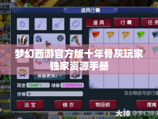 梦幻西游官方版十年骨灰玩家独家资源手册