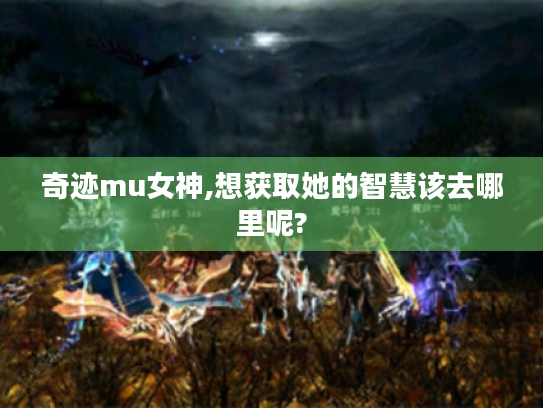 奇迹mu女神,想获取她的智慧该去哪里呢?