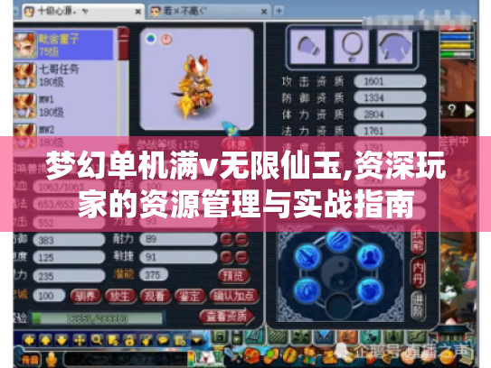 梦幻单机满v无限仙玉,资深玩家的资源管理与实战指南