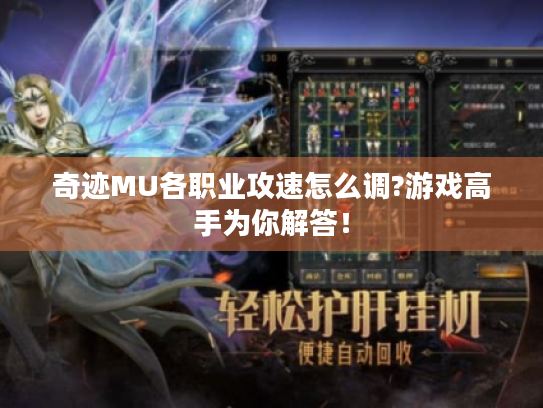 奇迹MU各职业攻速怎么调?游戏高手为你解答！