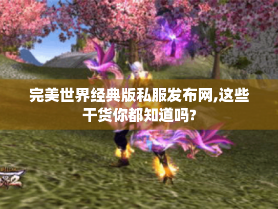 完美世界经典版私服发布网,这些干货你都知道吗? 完美世界经典版私服发布网,这些干货你都知道吗?