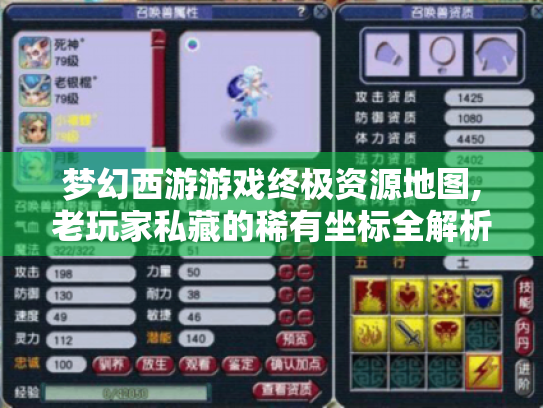 梦幻西游游戏终极资源地图,老玩家私藏的稀有坐标全解析 梦幻西游游戏终极资源地图,老玩家私藏的稀有坐标全解析