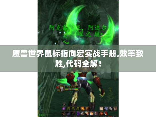 魔兽世界鼠标指向宏实战手册,效率致胜,代码全解！