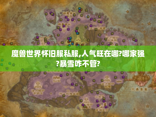 魔兽世界怀旧服私服,人气旺在哪?哪家强?暴雪咋不管?