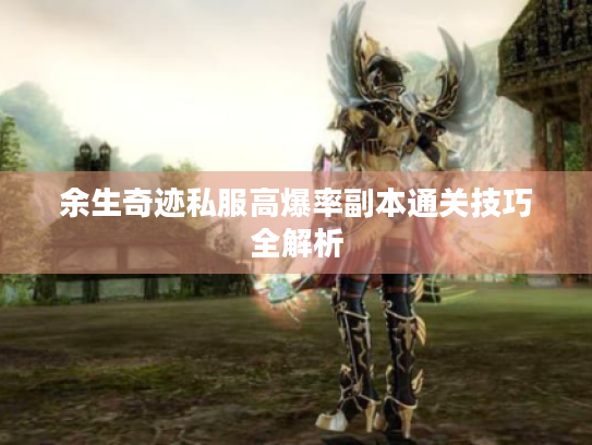 余生奇迹私服高爆率副本通关技巧全解析