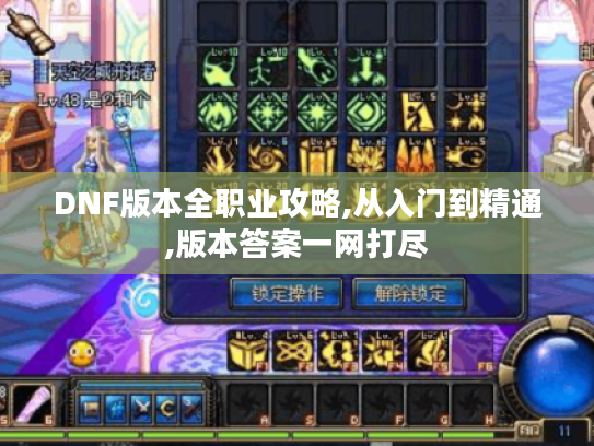 DNF版本全职业攻略,从入门到精通,版本答案一网打尽