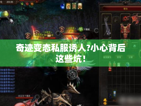 奇迹变态私服诱人?小心背后这些坑! 奇迹变态私服诱人?小心背后这些坑!