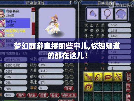 梦幻西游直播那些事儿,你想知道的都在这儿！