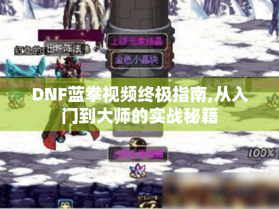 DNF蓝拳视频终极指南,从入门到大师的实战秘籍