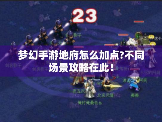 梦幻手游地府怎么加点?不同场景攻略在此! 梦幻手游地府怎么加点?不同场景攻略在此!