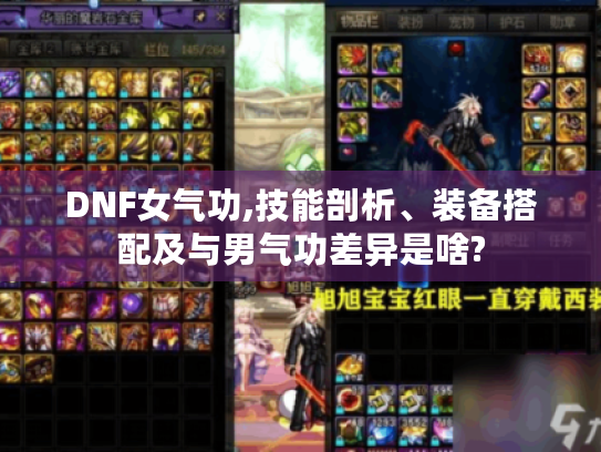 DNF女气功,技能剖析、装备搭配及与男气功差异是啥?