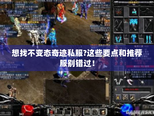 想找不变态奇迹私服?这些要点和推荐服别错过！