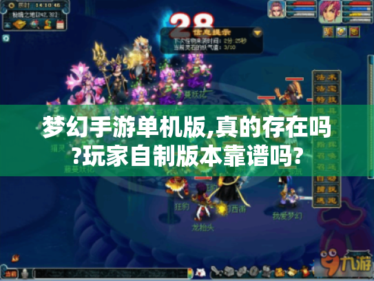 梦幻手游单机版,真的存在吗?玩家自制版本靠谱吗?