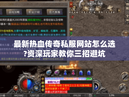 最新热血传奇私服网站怎么选?资深玩家教你三招避坑 最新热血传奇私服网站怎么选?资深玩家教你三招避坑