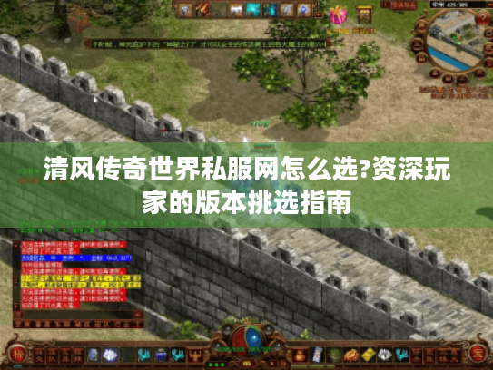 清风传奇世界私服网怎么选?资深玩家的版本挑选指南