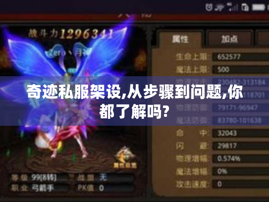奇迹私服架设,从步骤到问题,你都了解吗?