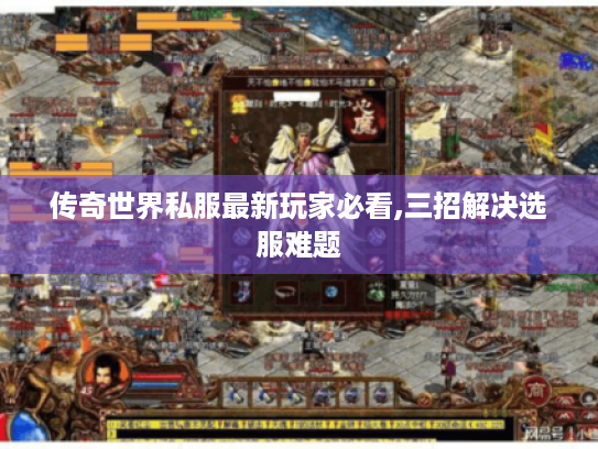 传奇世界私服最新玩家必看,三招解决选服难题
