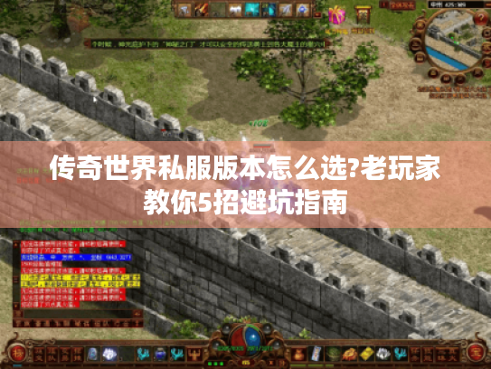 传奇世界私服版本怎么选?老玩家教你5招避坑指南