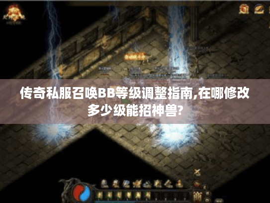 传奇私服召唤BB等级调整指南,在哪修改多少级能招神兽?