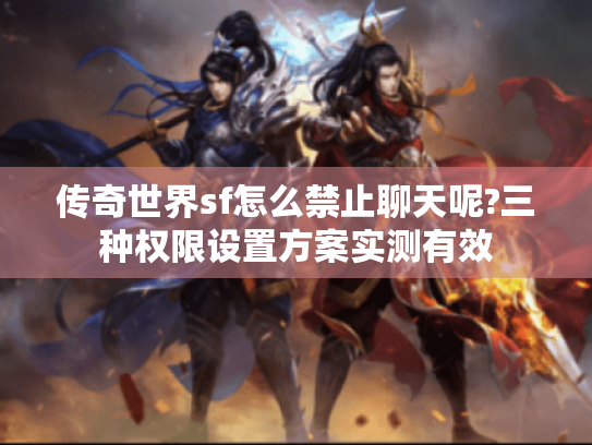 传奇世界sf怎么禁止聊天呢?三种权限设置方案实测有效